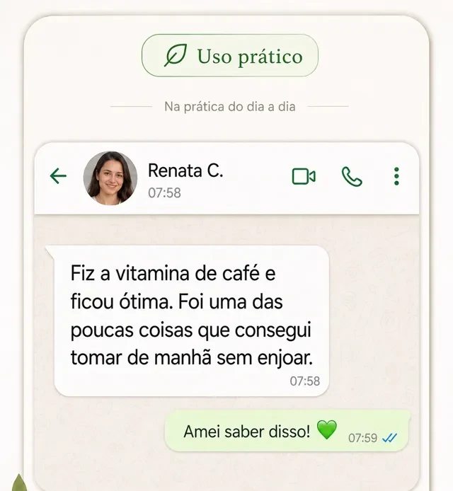 Depoimento de Renata sobre uso prático