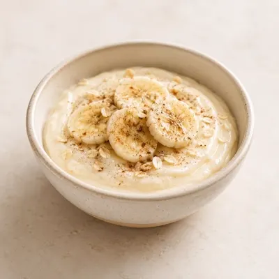 Creme proteico com banana