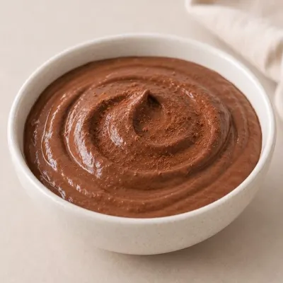 Mousse proteica de cacau